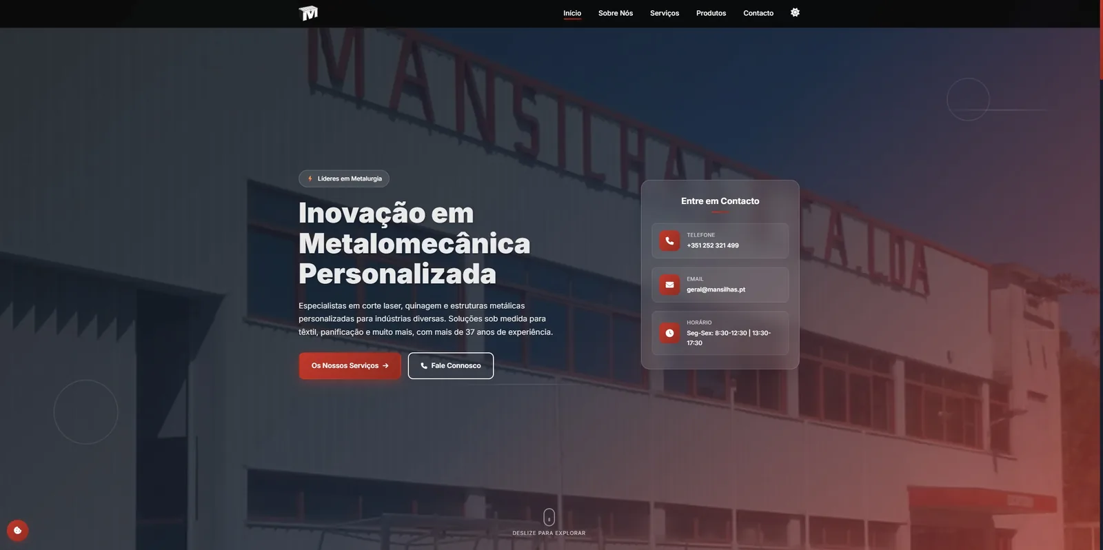 Website da Mansilhas & Cia